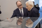 Il Presidente Sergio Mattarella all’inaugurazione della mostra “Time Machine”