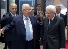 Il Presidente della Repubblica Sergio Mattarella con il Presidente dello Stato di Israele Reuven Rivlin