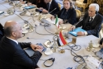 Il Presidente Sergio Mattarella con il Presidente della Repubblica dell’Iraq, S.E. il Signor Barham Ahmed Salih