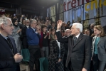 Il Presidente della Repubblica Sergio Mattarella in occasione della celebrazione in onore di Chiara Lubich, nel centenario della sua nascita
