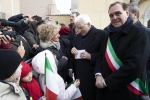Il Presidente della Repubblica Sergio Mattarella a Benevento riceve il saluto della cittadinanza
