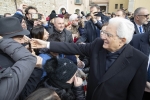 Il Presidente della Repubblica Sergio Mattarella a Benevento riceve il saluto della cittadinanza
