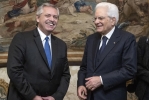 Il Presidente Sergio Mattarella con il Presidente della Repubblica Argentina, S.E. il Signor Alberto Ángel Fernández

