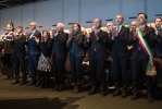 Il Presidente Sergio Mattarella con le Autorità locali, in occasione della cerimonia di inaugurazione di “Padova Capitale europea del Volontariato 2020”