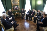 Il Presidente della Repubblica Sergio Mattarella al Consiglio Superiore della Magistratura in occasione della cerimonia del 40° anniversario della scomparsa di Vittorio Bachelet 
