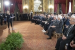 Il Presidente della Repubblica Sergio Mattarella in occasione della cerimonia di consegna delle onorificenze OMRI conferite "motu proprio" il 20 dicembre 2019
