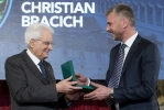 Il Presidente Sergio Mattarella conferisce "motu proprio" l'onorificenza di Cavaliere dell'Ordine al Merito della Repubblica Italiana a Christian Bracich