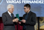 Il Presidente Sergio Mattarella conferisce "motu proprio" l'onorificenza di Cavaliere dell'Ordine al Merito della Repubblica Italiana a Angel Micael Vargas Fernandez