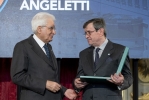 Il Presidente Sergio Mattarella conferisce "motu proprio" l'onorificenza di Commendatore dell'Ordine al Merito della Repubblica Italiana a Gaetano Angeletti