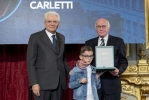 Il Presidente Sergio Mattarella conferisce "motu proprio" l'onorificenza di Commendatore dell'Ordine al Merito della Repubblica Italiana a Romolo Carletti