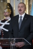 Il Presidente della Repubblica dell’Azerbaigian, S.E. il Signor Ilham Aliyev, nel corso delle dichiarazioni alla stampa