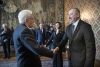 Il Presidente della Repubblica Sergio Mattarella con il Presidente della Repubblica dell’Azerbaigian, S.E. il Signor Ilham Aliyev,al termine della visita di Stato.
