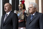 Il Presidente Sergio Mattarella con il Presidente della Repubblica dell’Azerbaigian, S.E. il Signor Ilham Aliyev, al termine della visita di Stato