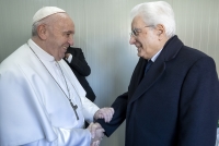 Il Presidente della Repubblica Sergio Mattarella alla Celebrazione Eucaristica officiata dal Santo Padre, in occasione dell’Incontro “Mediterraneo, frontiera di pace” 
