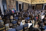 Il Presidente Sergio Mattarella in occasione dell'incontro con i Magistrati ordinari in tirocinio nominati con D.M. 12 febbraio 2019