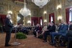 Il Presidente Sergio Mattarella nel corso dell'incontro per il 30° anniversario della Fondazione Telethon, in occasione della Giornata Mondiale delle malattie rare