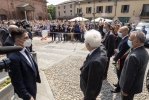 Il Presidente della Repubblica Sergio Mattarella in occasione della visita a Codogno