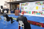 Il Presidente della Repubblica Sergio Mattarella in occasione della cerimonia di commemorazione del Sindaco del Comune di Rocca di Papa, Dott. Emanuele Crestini.
