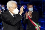 Il Presidente Mattarella con il Sindaco di Bergamo Gori