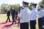 Il Presidente della Repubblica Sergio Mattarella con il Presidente della Repubblica di Slovenia, Borut Pahor durante gli onori militari
