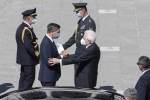 Il Presidente della Repubblica Sergio Mattarella con il Presidente della Repubblica di Slovenia, Borut Pahor 
