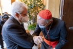 Il Presidente della Repubblica Sergio Mattarella con S.Em. Rev.ma il Cardinale Matteo Maria Zuppi