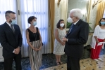  Il Presidente della Repubblica Sergio Mattarella nel corso dell’incontro con i familiari delle vittime del Ponte Morandi