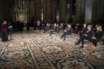 Il Presidente della Repubblica Sergio Mattarella al Duomo di Milano,in occasione della Messa da Requiem di Giuseppe Verdi,in memoria delle vittime del Covid-19 
