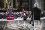 Il Presidente della Repubblica Sergio Mattarella al Duomo di Milano,in occasione della Messa da Requiem di Giuseppe Verdi,in memoria delle vittime del Covid-19 