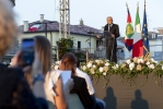 Il Presidente della Repubblica Sergio Mattarella al termine della cerimonia d’apertura dell’anno scolastico ha incontrato la cittadinanza di Vò
