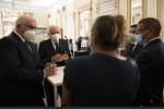 Il Presidente Sergio Mattarella e il Presidente della Repubblica Federale di Germania Frank-Walter Steinmeier incontrano personale medico, paramedico e volontario e i pazienti italiani ricoverati in strutture sanitarie tedesche 