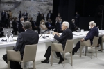 Il Presidente Sergio Mattarella e il Presidente della Repubblica Federale di Germania Frank-Walter Steinmeier al panel di studio dal titolo “La rinascita al tempo del Covid”