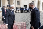 Il Presidente Sergio Mattarella accoglie S.E. Andrzej Duda, Presidente della Repubblica di Polonia