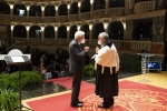 Il Presidente Sergio Mattarella alla cerimonia di inaugurazione dell’Anno Accademico 2020/2021 dell’Università degli Studi di Macerata. 
