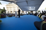 Il Presidente Sergio Mattarella alla cerimonia conclusiva dell’incontro internazionale di preghiera per la pace tra le grandi religioni mondiali dal titolo “Nessuno si salva da solo – pace e fraternità" 
