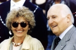 Il Presidente della Repubblica Oscar Luigi Scàlfaro con la figlia Marianna
