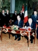 Il Presidente Scàlfaro con il Presidente  d'Austria Thomas Klestil. 24 novembre 1994