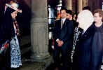 Il Presidente della Repubblica Oscar Luigi Sc&agrave;lfaro durante la visita di Stato in Messico. 28 marzo 1996.
