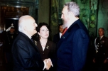 Il Presidente della Repubblica Oscar Luigi Scàlfaro con il Presidente della Repubblica di Cuba Fidel Castro. 16 novembre 1996