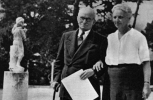 Il Presidente della Repubblica Luigi Einaudi con la moglie
