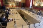 Il Presidente della Repubblica Sergio Mattarella con i Componenti del Gruppo Misto del Senato della Repubblica “+ Europa - Azione” e del gruppo Misto della Camera dei deputati "Azione - + Europa- Radicali italiani", in occasione delle consultazioni