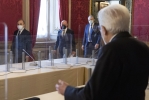  Il Presidente della Repubblica Sergio Mattarella con il Gruppo parlamentare "Europeisti – MAIE – Centro Democratico" del Senato della Repubblica, in occasione delle consultazioni