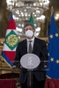 Il Presidente della Camera dei Deputati Roberto Fico nel corso delle dichiarazioni