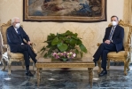 Il Presidente della Repubblica Sergio Mattarella con il Prof. Mario Draghi