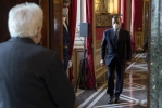 Il Presidente della Repubblica Sergio Mattarella con il Prof. Mario Draghi