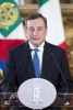 Il Presidente incaricato Mario Draghi al termine dell'incontro con il Presidente Sergio Mattarella 