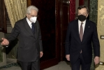 Il Presidente della Repubblica Sergio Mattarella con il Presidente del Consiglio incaricato  Mario Draghi