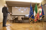 Il Presidente della Repubblica Sergio Mattarella durante la video conferenza, per la cerimonia d’inaugurazione dell’anno accademico dell’Università Cattolica del Sacro Cuore. 
