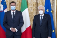 Il Presidente Sergio Mattarella con S.E. il Signor Borut Pahor, Presidente della Repubblica di Slovenia