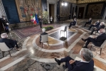 Il Presidente Sergio Mattarella in occasione della celebrazione della Festa del Lavoro
